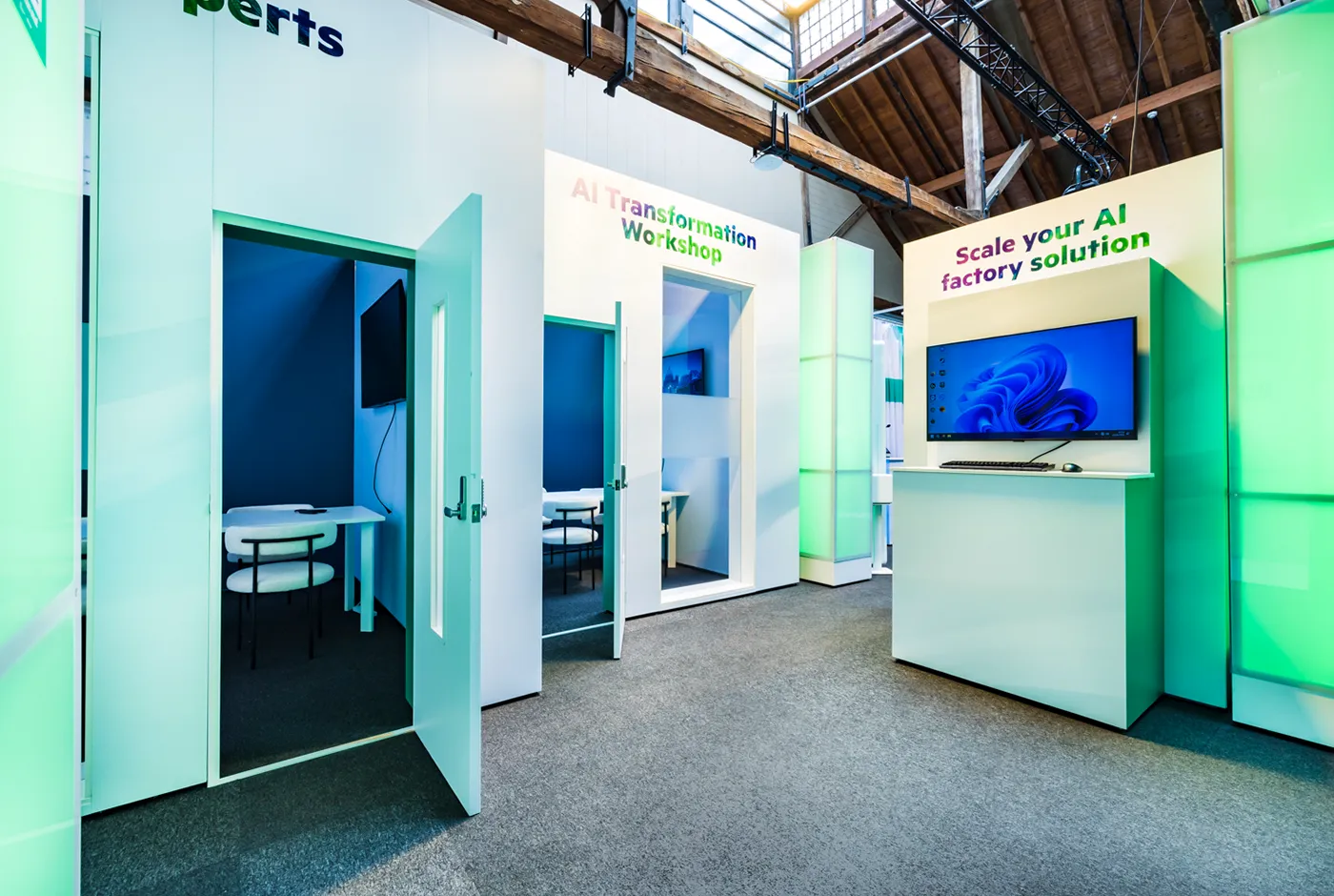 HPE AI Summit London meeting rooms