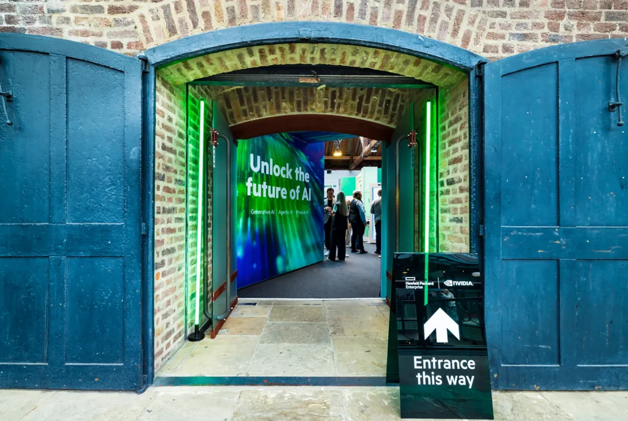 HPE AI Summit London entrance